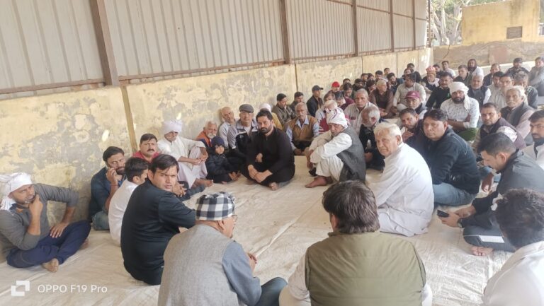 पलवल चिरावटा में राकेश गौतम के अंतिम संस्कार का दृश्य