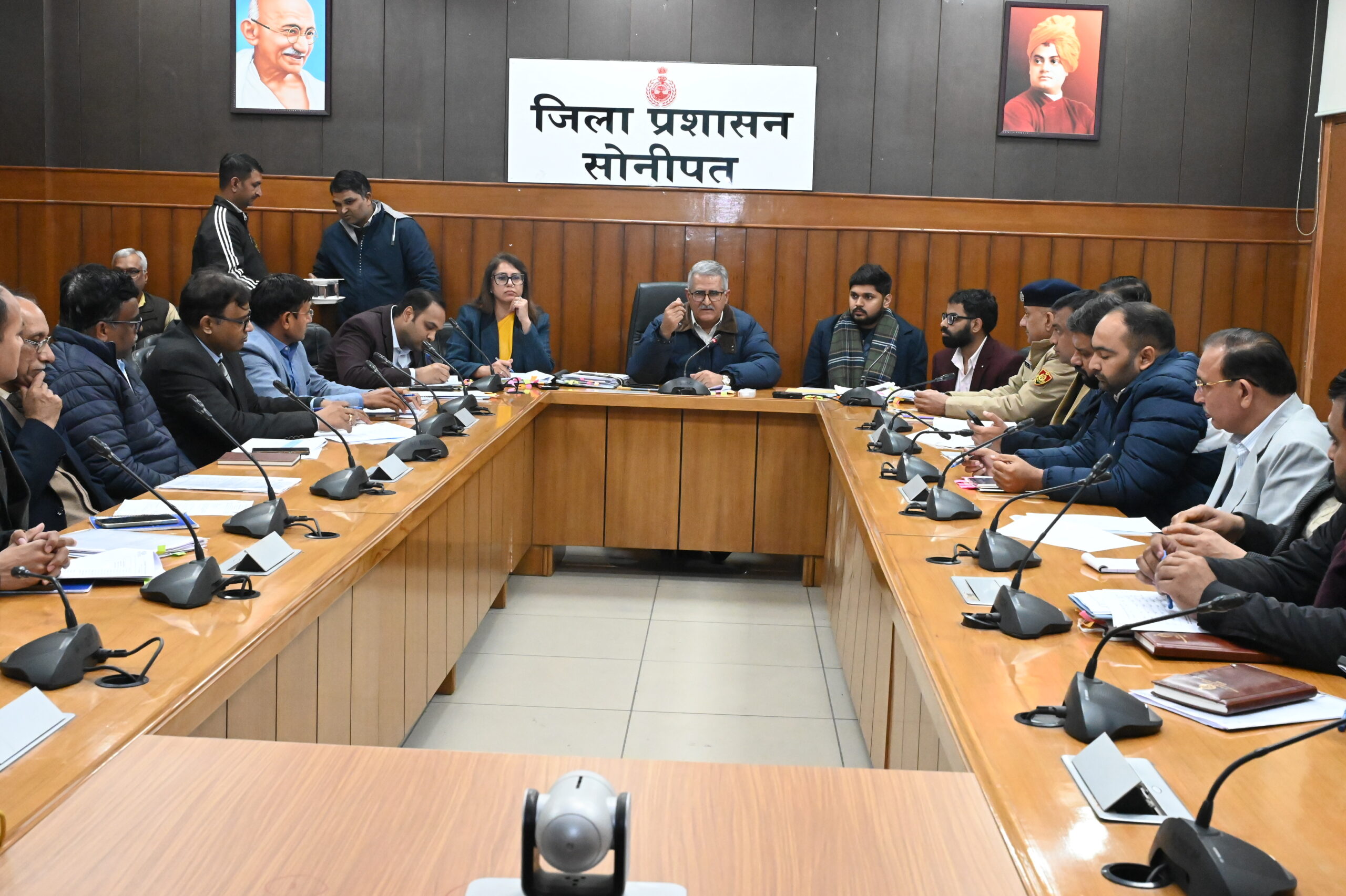 सोनीपत प्रदूषण नियंत्रण अभियान स्मॉग मशीन सफाई