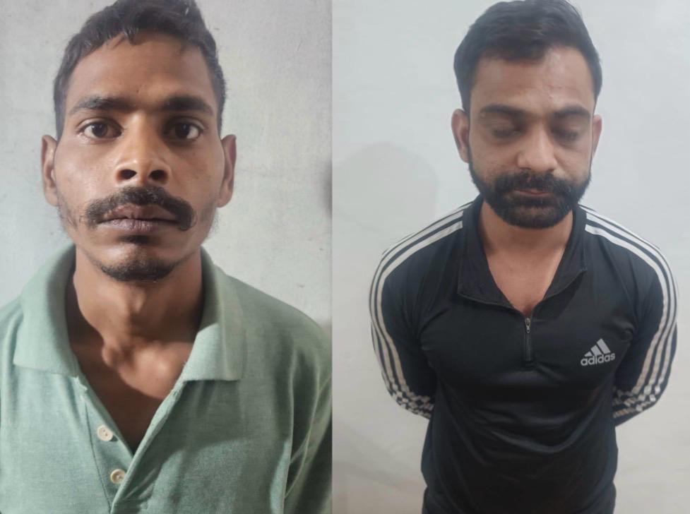 Faridabad police arrest two accused with seized ganja