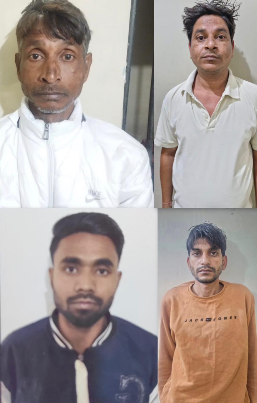 फरीदाबाद पुलिस द्वारा मारपीट मामले में चार आरोपी गिरफ्तार