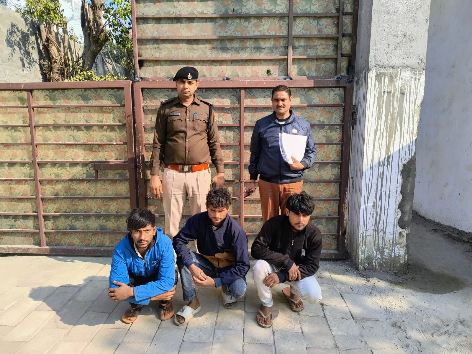 फरीदाबाद में मंदिर दानपात्र चोरी के आरोपी तीन युवक गिरफ्तार