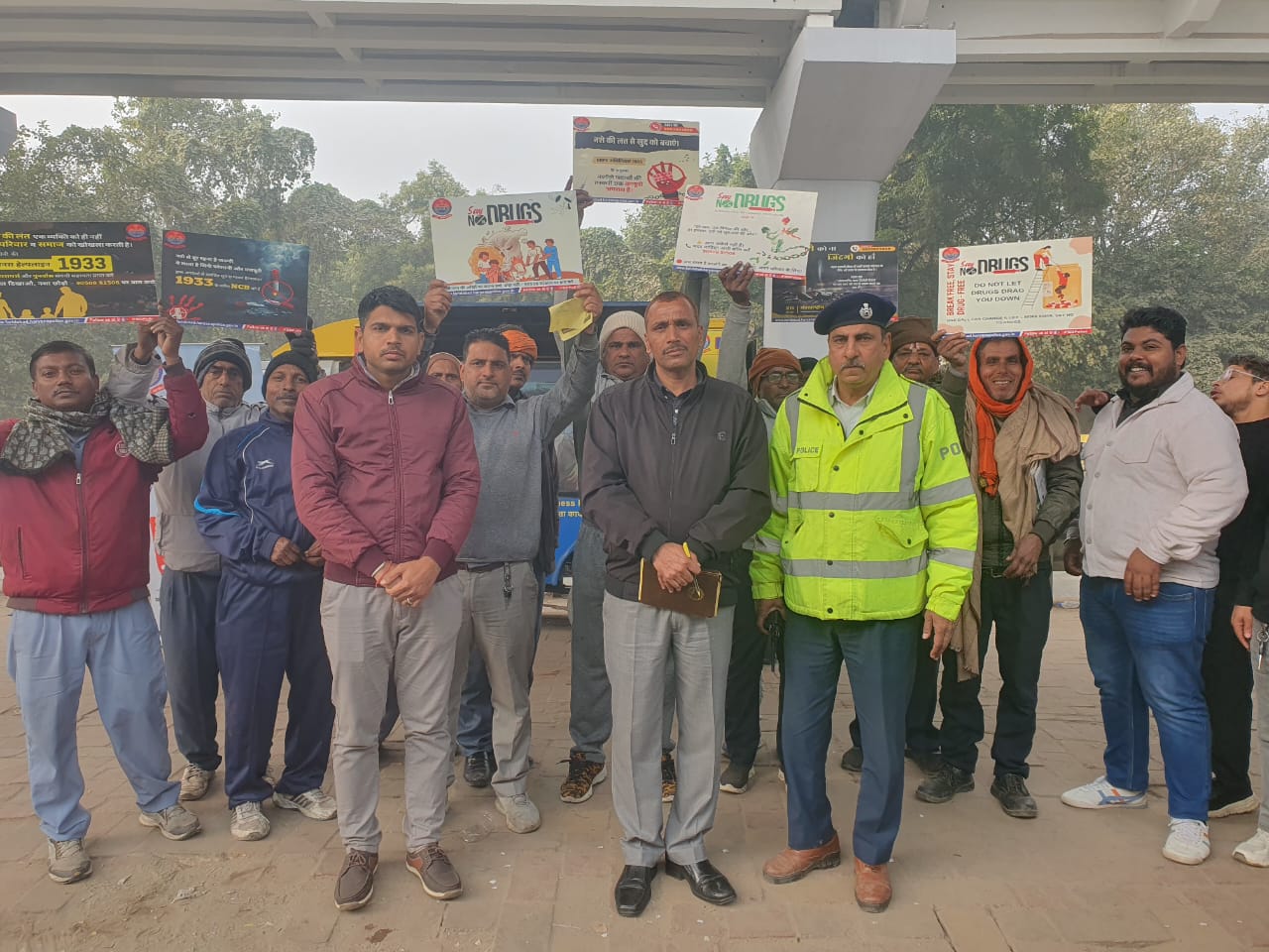 फरीदाबाद पुलिस नशा विरोधी जागरूकता अभियान