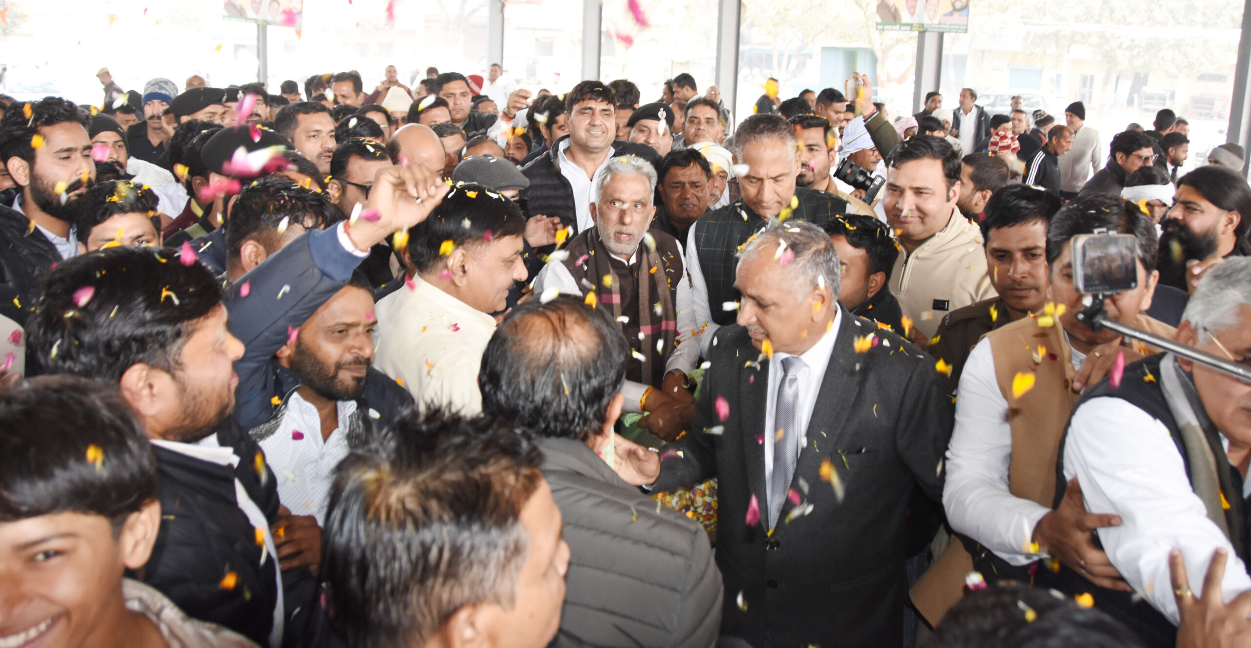 पलवल में नववर्ष मिलन समारोह में कृष्णपाल गुर्जर