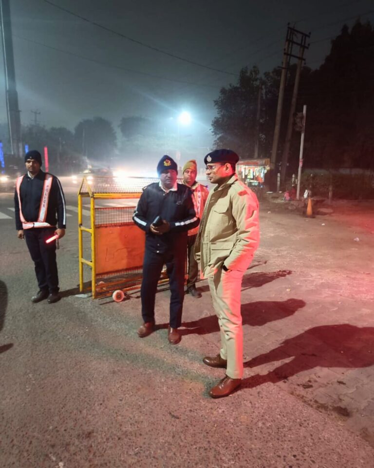 फरीदाबाद में नववर्ष पर तैनात पुलिस और सुरक्षा व्यवस्था