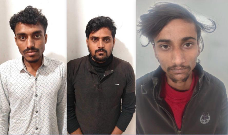 फरीदाबाद पुलिस ने वाहन चोरी के मामलों में तीन आरोपियों को गिरफ्तार कर स्कूटी और कैंटर बरामद किए
