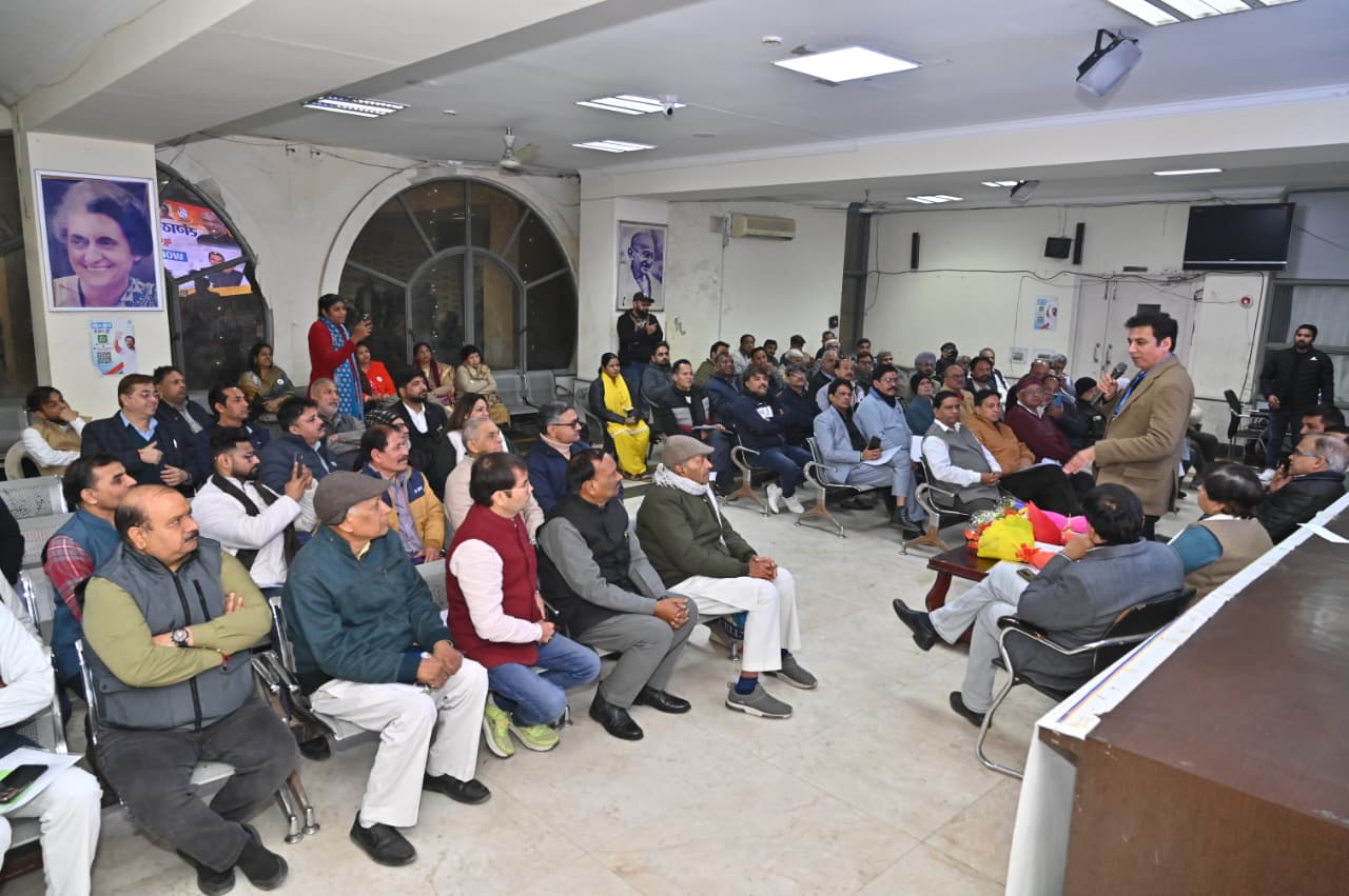 दिल्ली कांग्रेस अध्यक्ष देवेन्द्र यादव कार्यशाला में