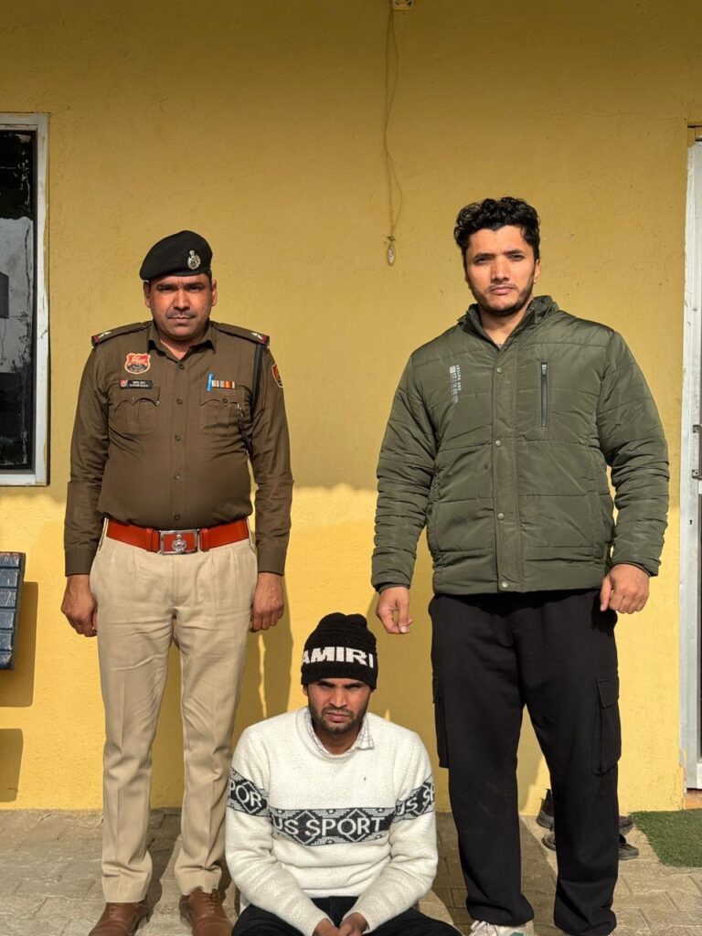 फरीदाबाद पुलिस द्वारा 5000 का इनामी बदमाश गिरफ्तार