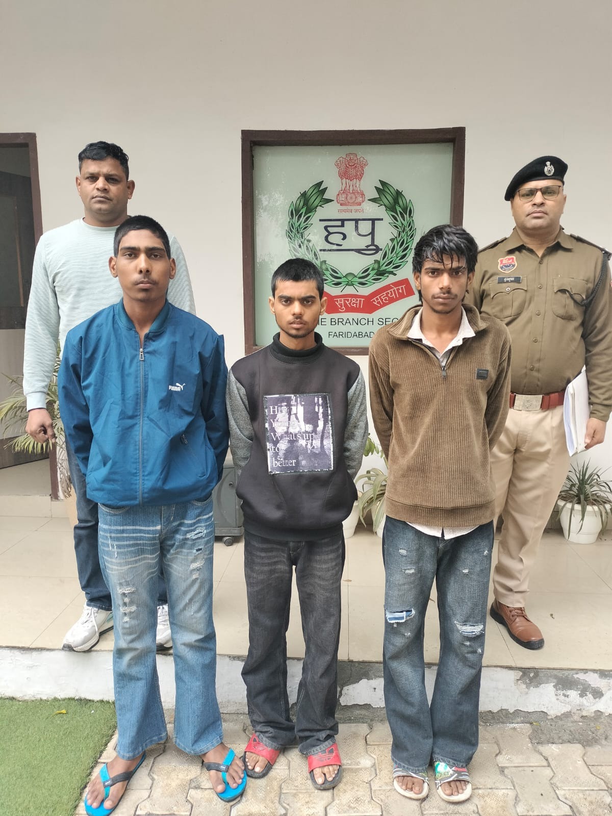 घरौडा पेट्रोल पंप के पास मारपीट मामले में गिरफ्तार आरोपी