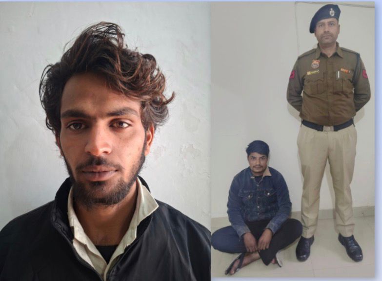 फरीदाबाद में क्राइम ब्रांच की कार्रवाई में बरामद देसी कट्टा और कारतूस