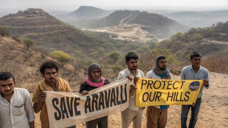 अरावली पहाड़ियां समाचार सुप्रीम कोर्ट रोक और पर्यावरण विवाद