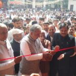 गुरु रविदास जयंती शमशाबाद में कृष्णपाल गुर्जर संबोधित करते हुए