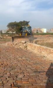 सोनीपत के नाहरा, नाहरी और डिहकी गांव में अवैध कॉलोनी ध्वस्तीकरण