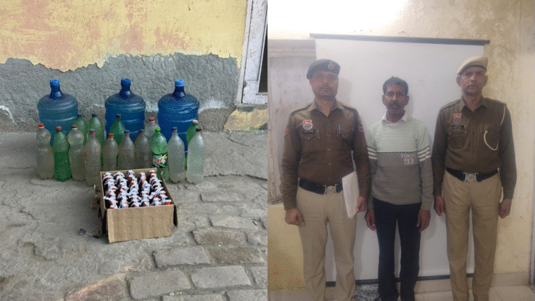 नवीन नगर पुलिस द्वारा फरीदाबाद में कच्ची शराब बरामदगी मामला