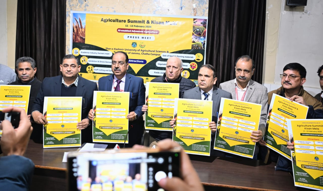 Agriculture Summit and Kisan Mela 2026 announced at SKUAST-Jammu