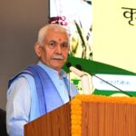 Lieutenant Governor addressing Agriculture Summit SKUAST Jammu