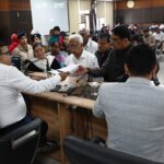 अमन गोयल फरीदाबाद कार्यक्रम के दौरान आरसीसी सड़क निर्माण शिलान्यास समारोह