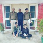 फरीदाबाद घर में चोरी के आरोपियों को गिरफ्तार करती पुलिस टीम