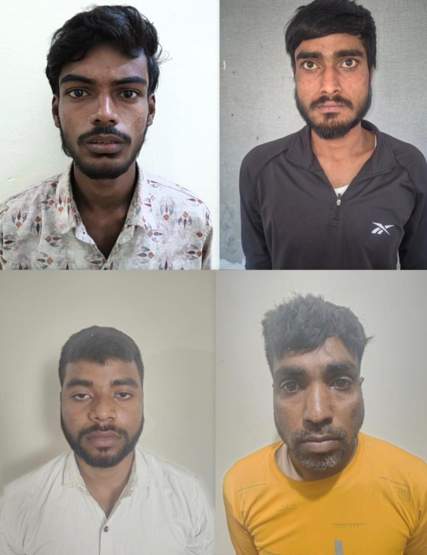 फरीदाबाद पुलिस नशा तस्कर गिरफ्तारी के दौरान जब्त किया गया गांजा