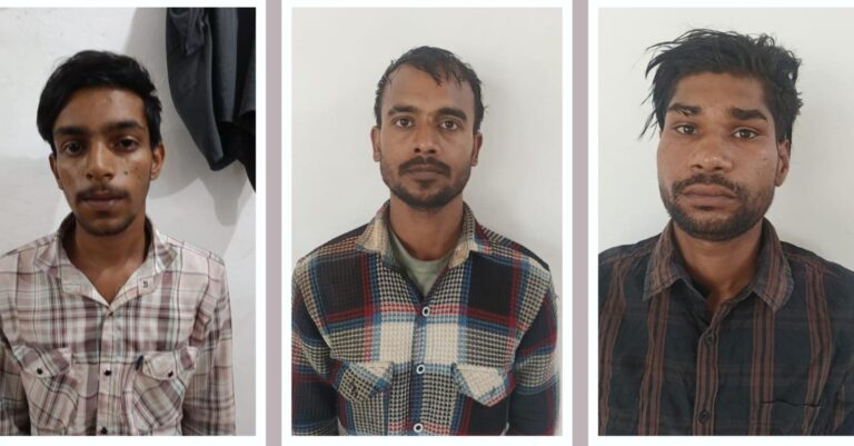 फरीदाबाद पुलिस द्वारा गिरफ्तार किए गए वाहन चोरी के आरोपी